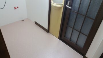 床　CF貼り替え　洗面　トイレ　大阪リフォーム専門店　くらリフォ